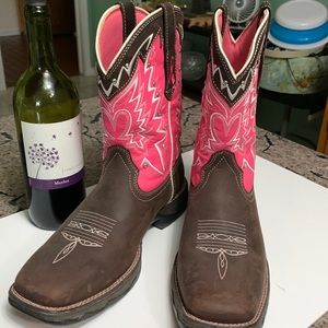 Durango pink women’s cowboy boots